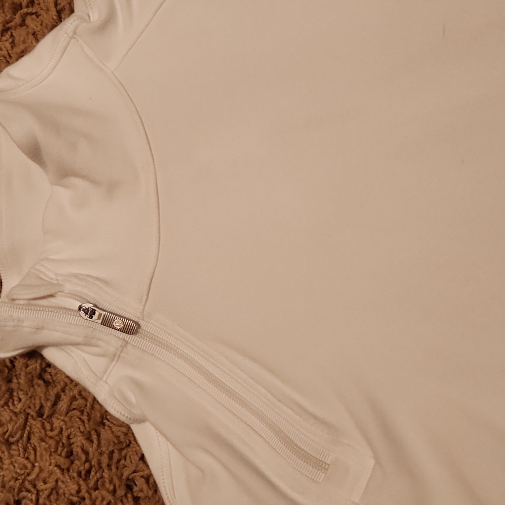 Lululemon Athletica White Long Sleeve Athletic Shirt Size 6 - Picture 3 of 8